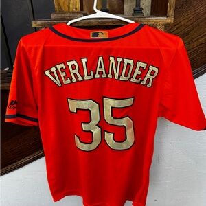 Medium World Series 2017 Verlander Jersey Majestic